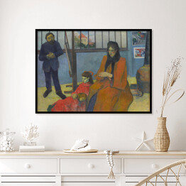 Plakat w ramie Paul Gauguin "Pracownia Schuffenecker'a" - reprodukcja