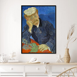 Plakat w ramie Vincent van Gogh Portret doktora Gacheta. Reprodukcja