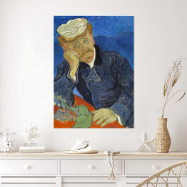 Plakat samoprzylepny Vincent van Gogh Portret doktora Gacheta. Reprodukcja