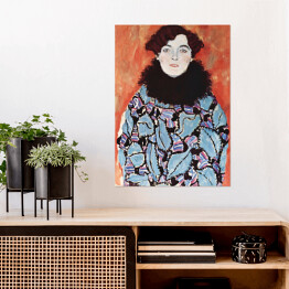 Plakat samoprzylepny Gustav Klimt Portret Johanna Staude. Reprodukcja obrazu