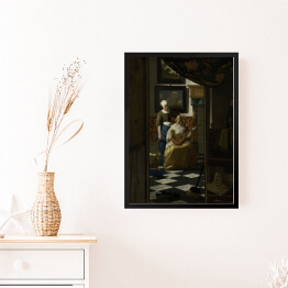 Obraz w ramie Vermeer Johannes "List miłosny" - reprodukcja