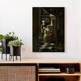 Obraz na płótnie Vermeer Johannes "List miłosny" - reprodukcja