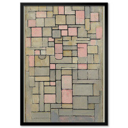 Plakat w ramie Piet Mondrian Composition 8 Reprodukcja