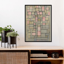 Plakat w ramie Piet Mondrian Composition 8 Reprodukcja