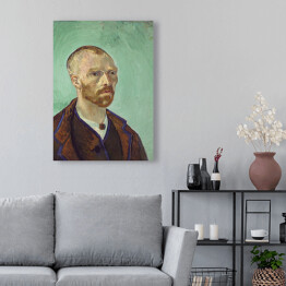 Obraz na płótnie Vincent van Gogh Autoportret z dedykacją dla Paula Gauguin. Reprodukcja