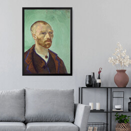 Obraz w ramie Vincent van Gogh Autoportret z dedykacją dla Paula Gauguin. Reprodukcja