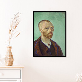Plakat w ramie Vincent van Gogh Autoportret z dedykacją dla Paula Gauguin. Reprodukcja