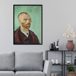 Plakat w ramie Vincent van Gogh Autoportret z dedykacją dla Paula Gauguin. Reprodukcja