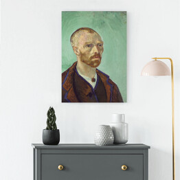 Obraz na płótnie Vincent van Gogh Autoportret z dedykacją dla Paula Gauguin. Reprodukcja