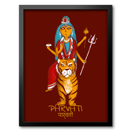 Obraz w ramie Parvati - mitologia hinduska