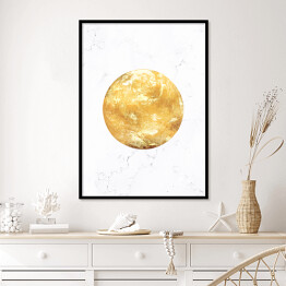 Plakat w ramie Złote planety - Ziemia