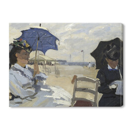 Obraz na płótnie Claude Monet Plaża w Trouville Reprodukcja obrazu