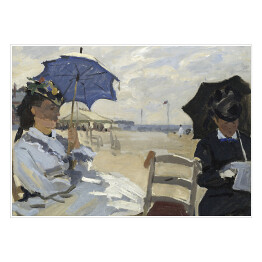 Plakat Claude Monet Plaża w Trouville Reprodukcja obrazu