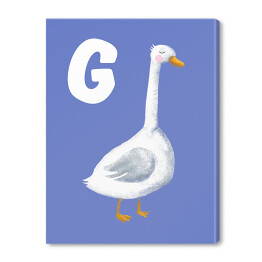 Obraz na płótnie Alfabet - G jak gęś