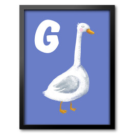 Obraz w ramie Alfabet - G jak gęś