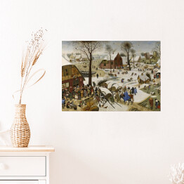 Plakat Pieter Bruegel Starszy "Spis ludności w Betlejem" - reprodukcja