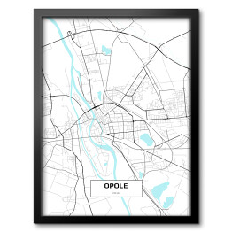 Obraz w ramie Mapa Opola 