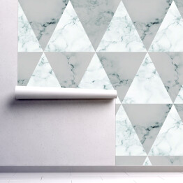 Tapeta w rolce Tapeta na ścianę marmur z wzorem geometrycznym 3D
