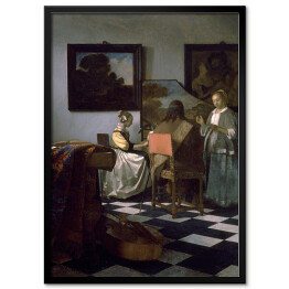 Plakat w ramie Jan Vermeer Koncert Reprodukcja