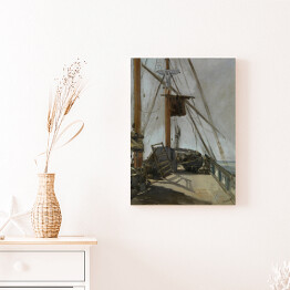 Obraz klasyczny Édouard Manet "Pokład łodzi" - reprodukcja