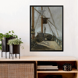 Obraz w ramie Édouard Manet "Pokład łodzi" - reprodukcja