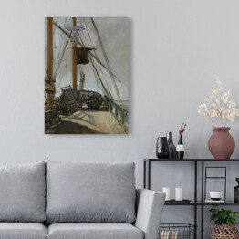 Obraz na płótnie Édouard Manet "Pokład łodzi" - reprodukcja
