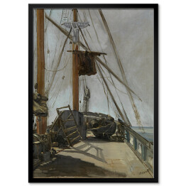Obraz klasyczny Édouard Manet "Pokład łodzi" - reprodukcja