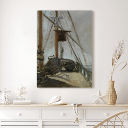 Obraz na płótnie Édouard Manet "Pokład łodzi" - reprodukcja