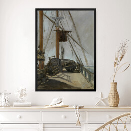 Obraz w ramie Édouard Manet "Pokład łodzi" - reprodukcja