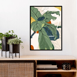 Plakat w ramie Kolekcja #inspiredspace - rośliny - kroton