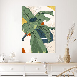 Plakat samoprzylepny Kolekcja #inspiredspace - rośliny - kroton