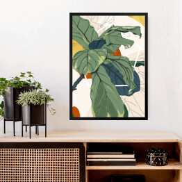 Obraz w ramie Kolekcja #inspiredspace - rośliny - kroton