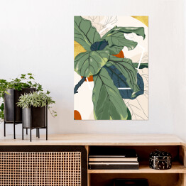 Plakat samoprzylepny Kolekcja #inspiredspace - rośliny - kroton