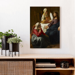 Obraz na płótnie Jan Vermeer "Chrystus w domu Marii i Marty" - reprodukcja