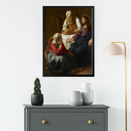 Obraz w ramie Jan Vermeer "Chrystus w domu Marii i Marty" - reprodukcja