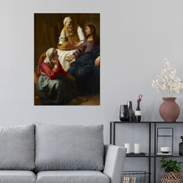 Jan Vermeer "Chrystus w domu Marii i Marty" - reprodukcja