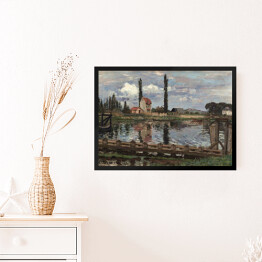 Obraz w ramie Camille Pissarro "Na skraju Sekwany w Port Marly" - reprodukcja