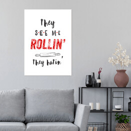 Plakat samoprzylepny Rollin' - gotowanie