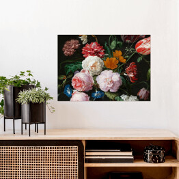 Plakat Kompozycja kwiatów ogrodowych i polnych