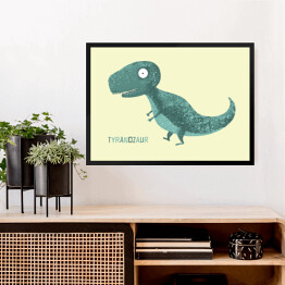 Obraz w ramie Prehistoria - dinozaur Tyranozaur