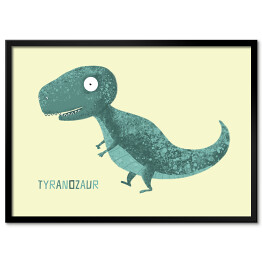 Plakat w ramie Prehistoria - dinozaur Tyranozaur