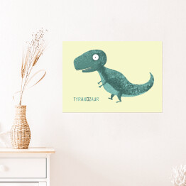 Plakat Prehistoria - dinozaur Tyranozaur