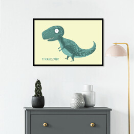 Plakat w ramie Prehistoria - dinozaur Tyranozaur