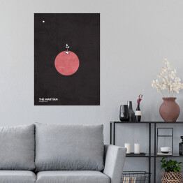 Plakat samoprzylepny "The Martian" - minimalistyczna kolekcja filmowa