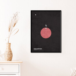 Plakat w ramie "The Martian" - minimalistyczna kolekcja filmowa