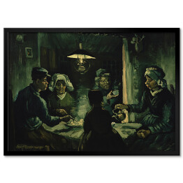 Plakat w ramie Vincent van Gogh Jedzący kartofle Reprodukcja obrazu