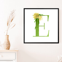 Obraz w ramie Roślinny alfabet - litera E jak Epifyllum