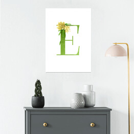 Plakat samoprzylepny Roślinny alfabet - litera E jak Epifyllum