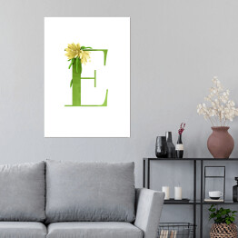 Plakat Roślinny alfabet - litera E jak Epifyllum