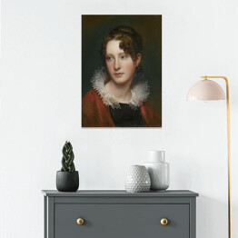 Plakat samoprzylepny Rembrandt Portret Rosalby Peale. Reprodukcja